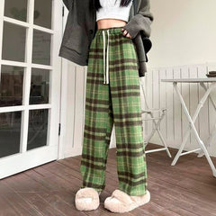 Matcha Mood Plaid Pants