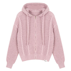 Candy Morning Loose Knit Hoodie
