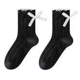 Preppy Aesthetic Bow Ruffle Socks