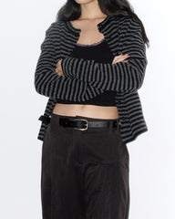 Emo Phase Striped Button-Up Cardigan