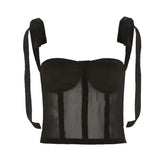 French Girl Bow Corset Top