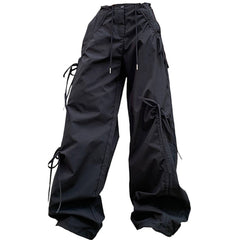 Soft Girl Bows Wide-Leg Cargo Pants