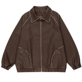 Caught A Crush Collar Bomber Jacket