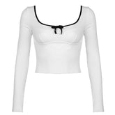 Coquette Aesthetic Long Sleeve Top