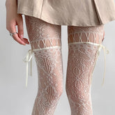 Coquette Bow Lace Tights