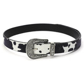 Wild West Cow Print Belt