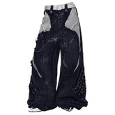Model Behavior Distressed Wide-Leg Jeans