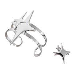 Double Star Ring & Bracelet Set