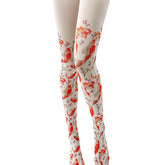 Koi Fish Print Tights