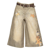 Mermaidcore Wide-Leg Culottes