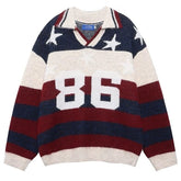 Oversized College Number Sweater