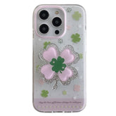Pastel Aesthetic Clover iPhone Case