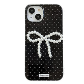 Pearl Bow Polka Dot IPhone Case