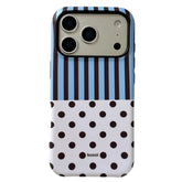 Polka Dot & Stripes iPhone Case