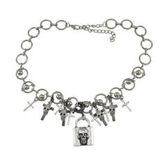 Skull Lock Necklace