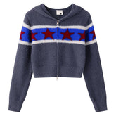 Retro American Knit Hoodie