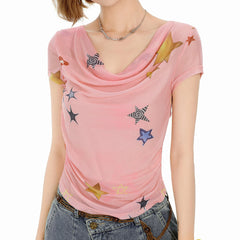 Star Child Swing Collar Top
