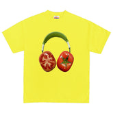 Tomato Headphones Graphic T-Shirt