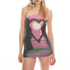 Y2K Lovers at Sunset Mini Dress