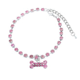 Y2K Rhinestone Dog Bone Bracelet