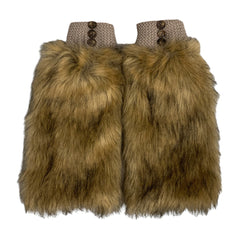 2000s Aesthetic Faux Fur Leg Warmers