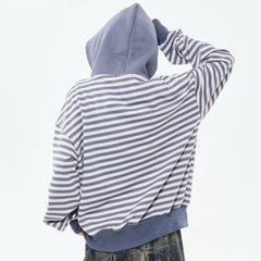 2010's Striped Zip Up Hoodie