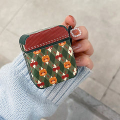Teddy Red Bow Airpods Case