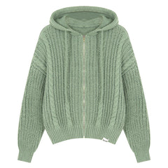 Candy Morning Loose Knit Hoodie