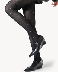 Madeleine Polka Dot Knit Tights
