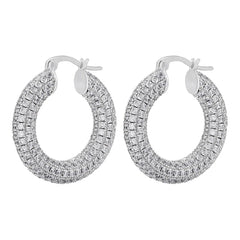 Personal Growth Rhinestone Hoops