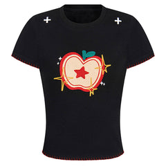 Apple Embroidered T-Shirt
