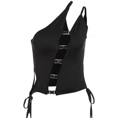 Dark Enigma Asymmetrical Split Top