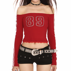 Blokette Jersey-Style 89 Rhinestone Top