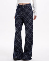 Skippin' School Blue Plaid Pants