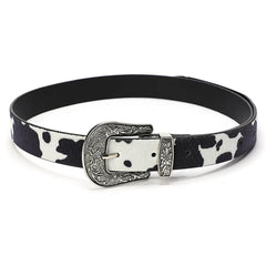 Wild West Cow Print Belt