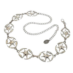 Downtown Girl Star Chain Belt