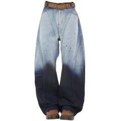 Faded Gradient Baggy Jeans