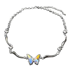 Holographic Butterfly Metal Necklace