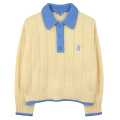 Lemon Crush Polo Sweater