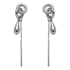 Melted Chain Drop Earrings