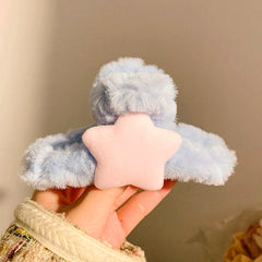 Plush Star Hair Claw Clip