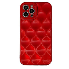 Pop of Red 3D Bubble iPhone Case
