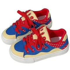 Red Polka Dot Skater Sneakers