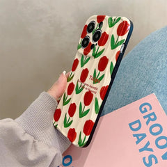 Red Tulips iPhone Case