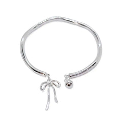 Silver Bowknot Bracelet