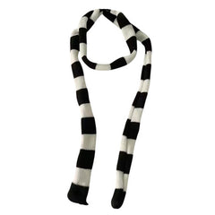 Y2K Skinny Striped Scarf