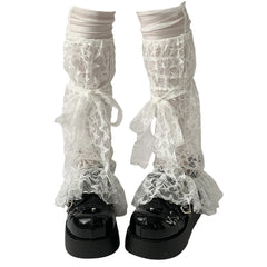 Star Girl Lace Leg Warmers