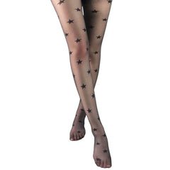 Star Print Tights