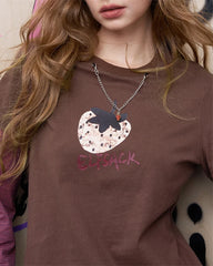 Strawberry Print Layered Tee