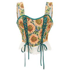 Sunflowers Corset Top